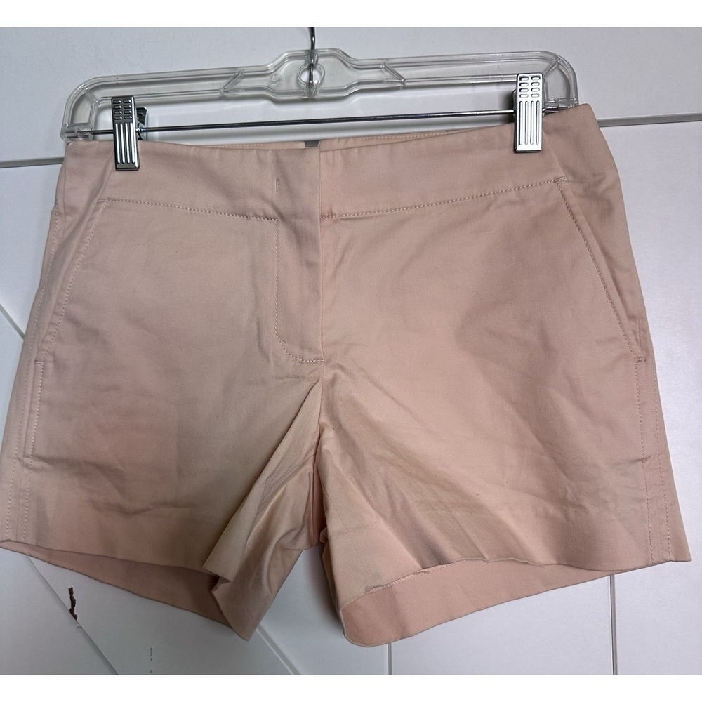 Womesn J.‎ Crew Khaki Shorts 00 Lt Peach Cotton/Spandex Chino